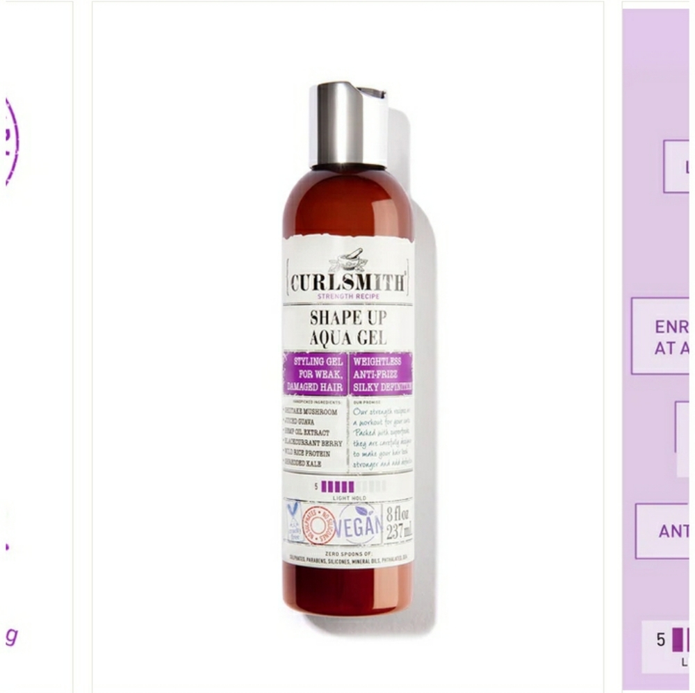 Curlsmith New Shape Up Aqua Gel